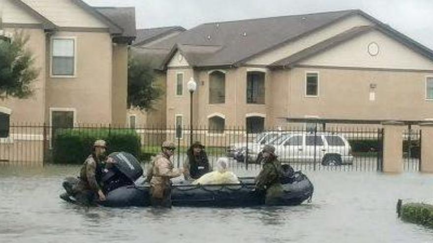 Fotografia de les inundacions a Beaumont, ahir