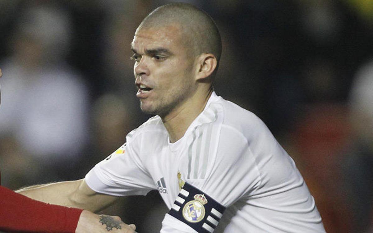 Pepe, durante un partido con el Real Madrid.
