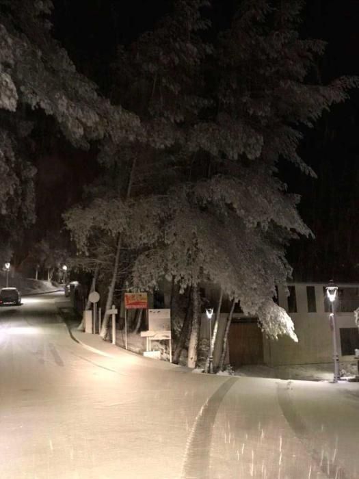 In der Nacht auf Samstag (2.12.) schneite es in den Dörfern der Tramuntana.