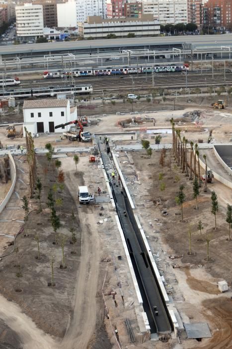 Estado actual de las obras del Parque Central