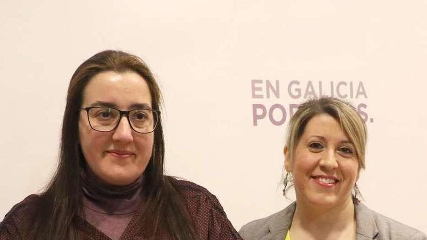 Natalia Prieto, a la izquierda, y Carmen Santos. // X.A.