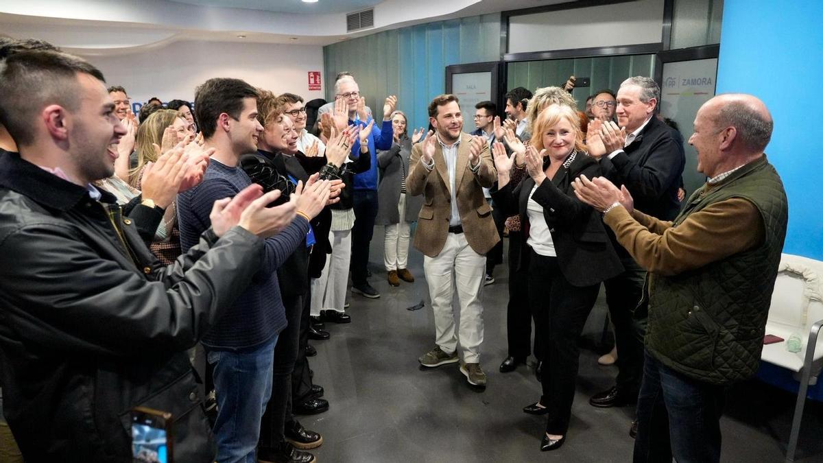 VÍDEO | La reacción de Leticia García en Zamora tras la victoria del PP en las elecciones autonómicas en Castilla y León