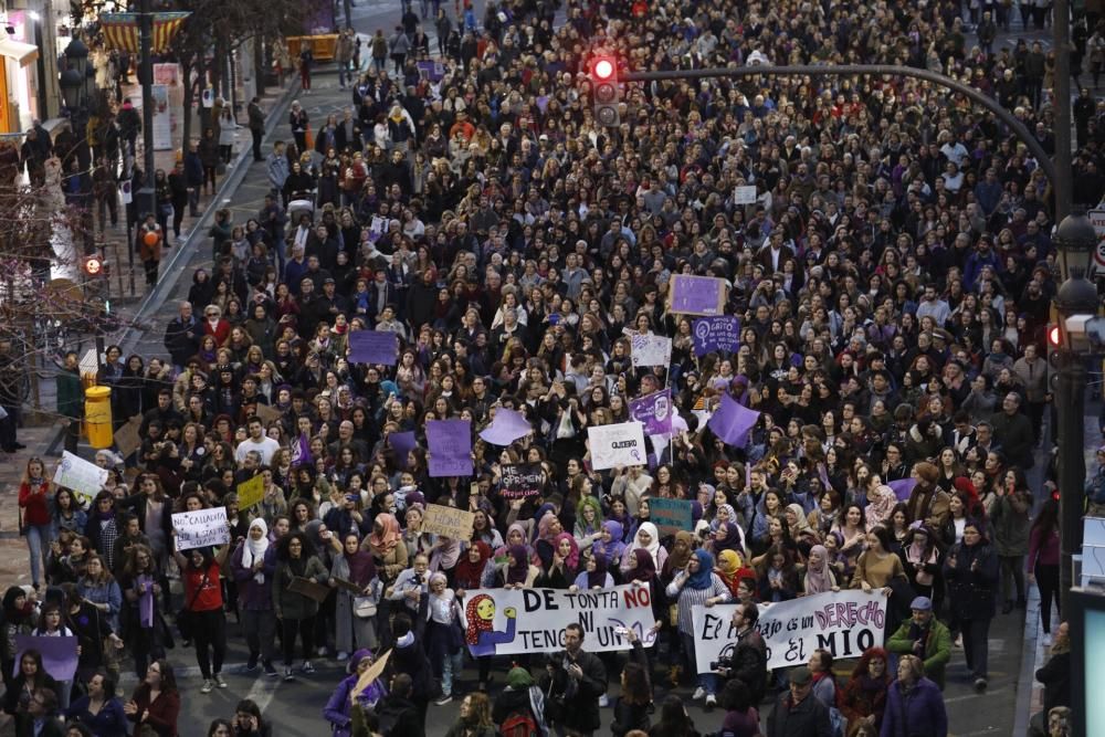 Manifestación del Día de la Mujer en València