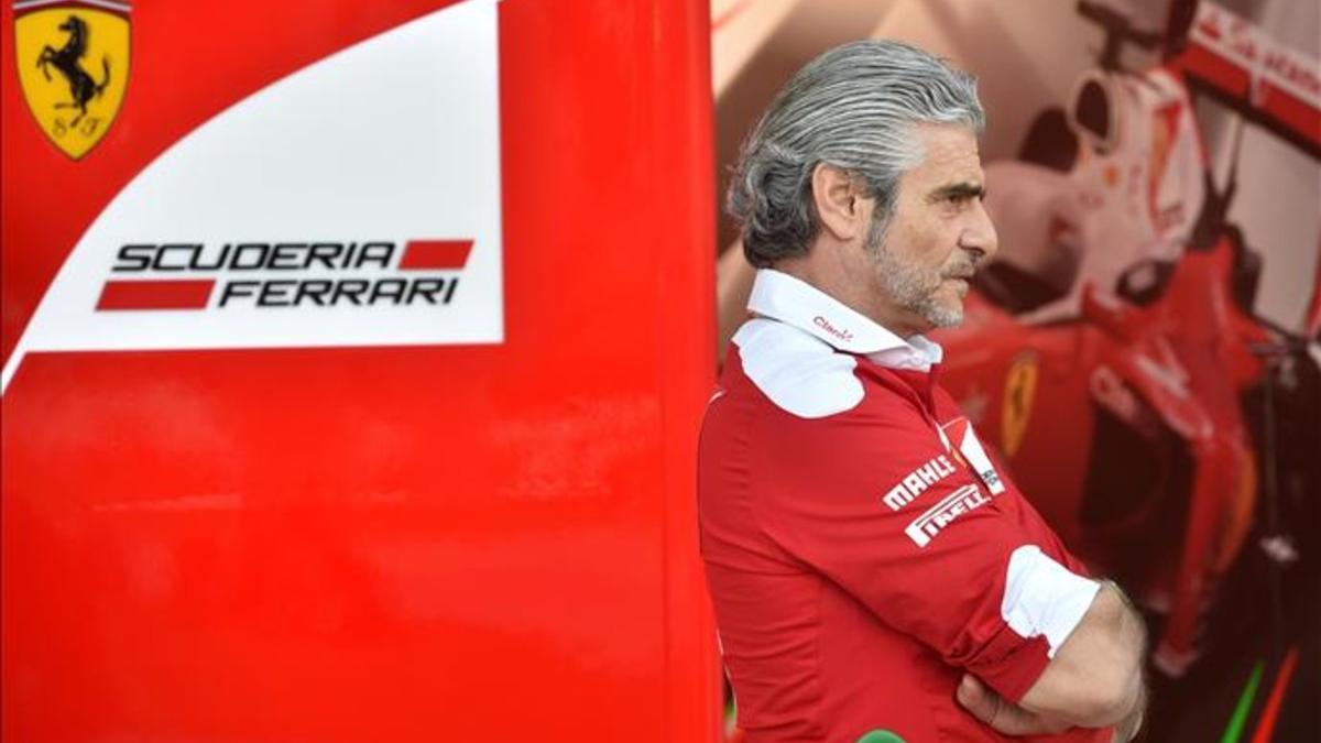 El jefe de la Scuderia Ferrari, Maurizio Arrivabene