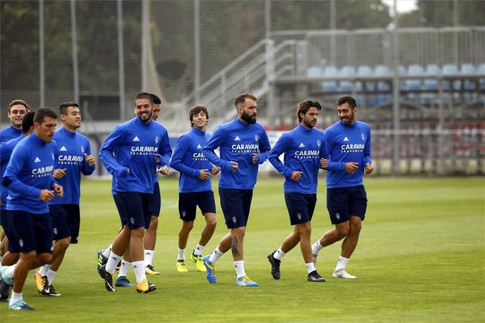 Sesión de entrenamiento del Real Zaragoza