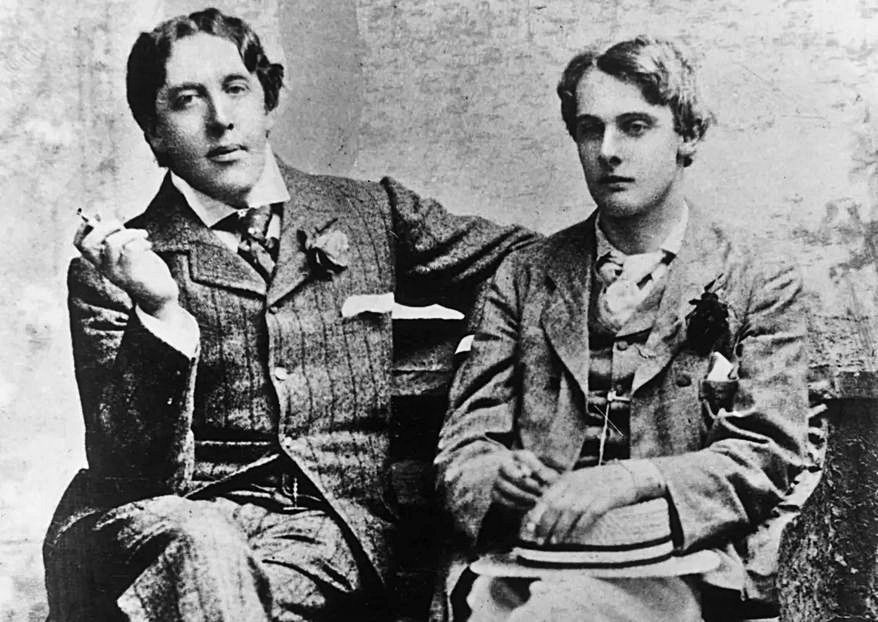 Oscar Wilde amb el seu amant, Alfred Douglas