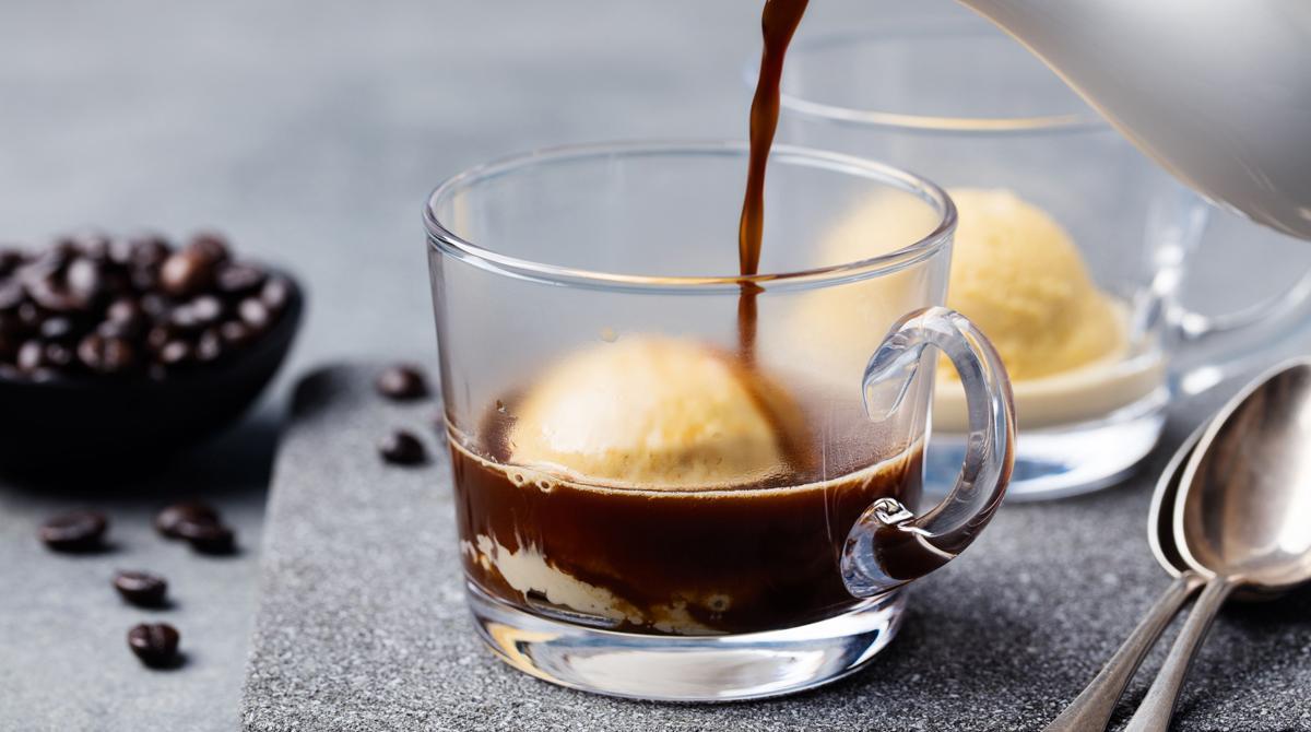 Helado y café, la fórmual italiana del 'affogato'.