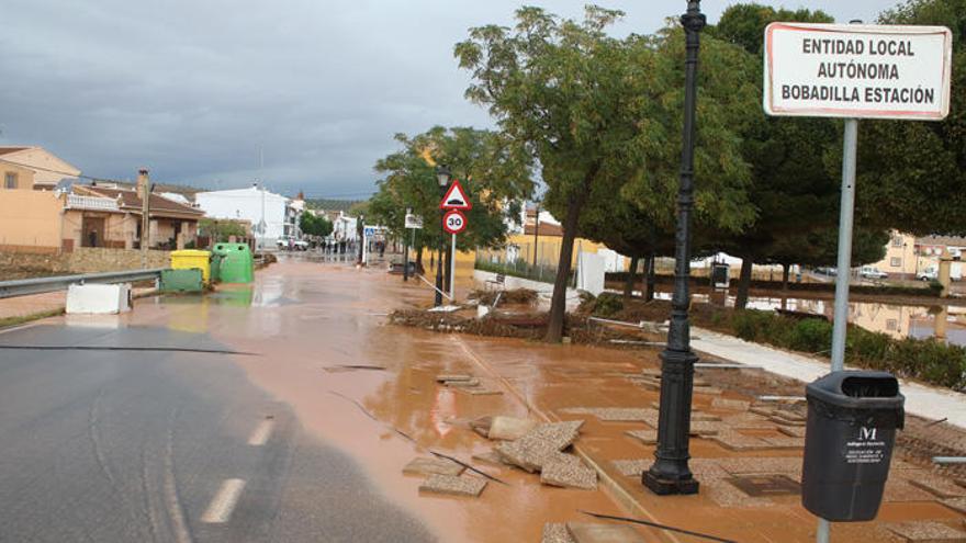 Imagen de archivo de Bobadilla-Estación afectada por las lluvias.
