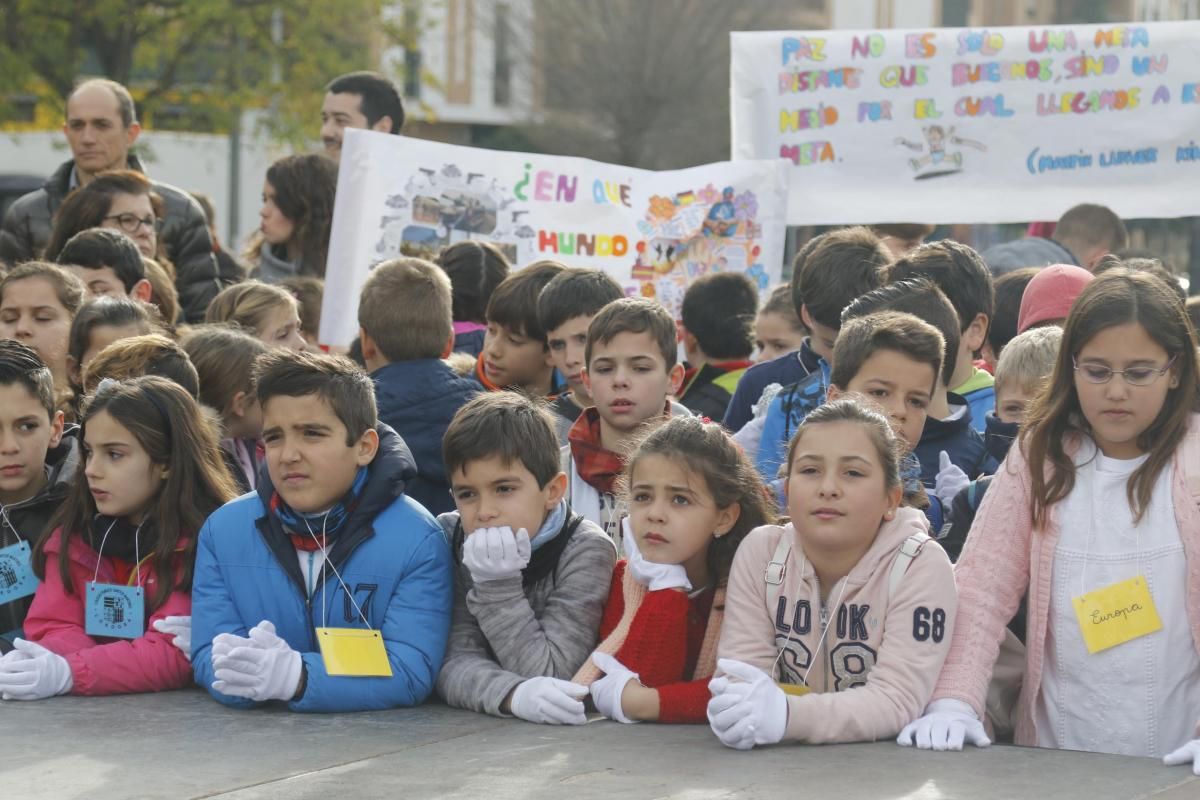 Los escolares cordobeses celebran el día de la paz