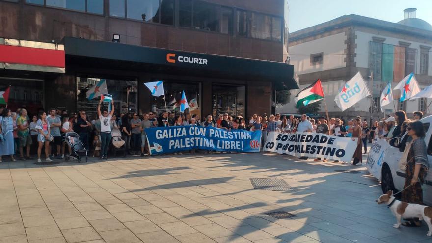 El grito vigués contra el genocidio de Israel sobre Palestina sigue atronando