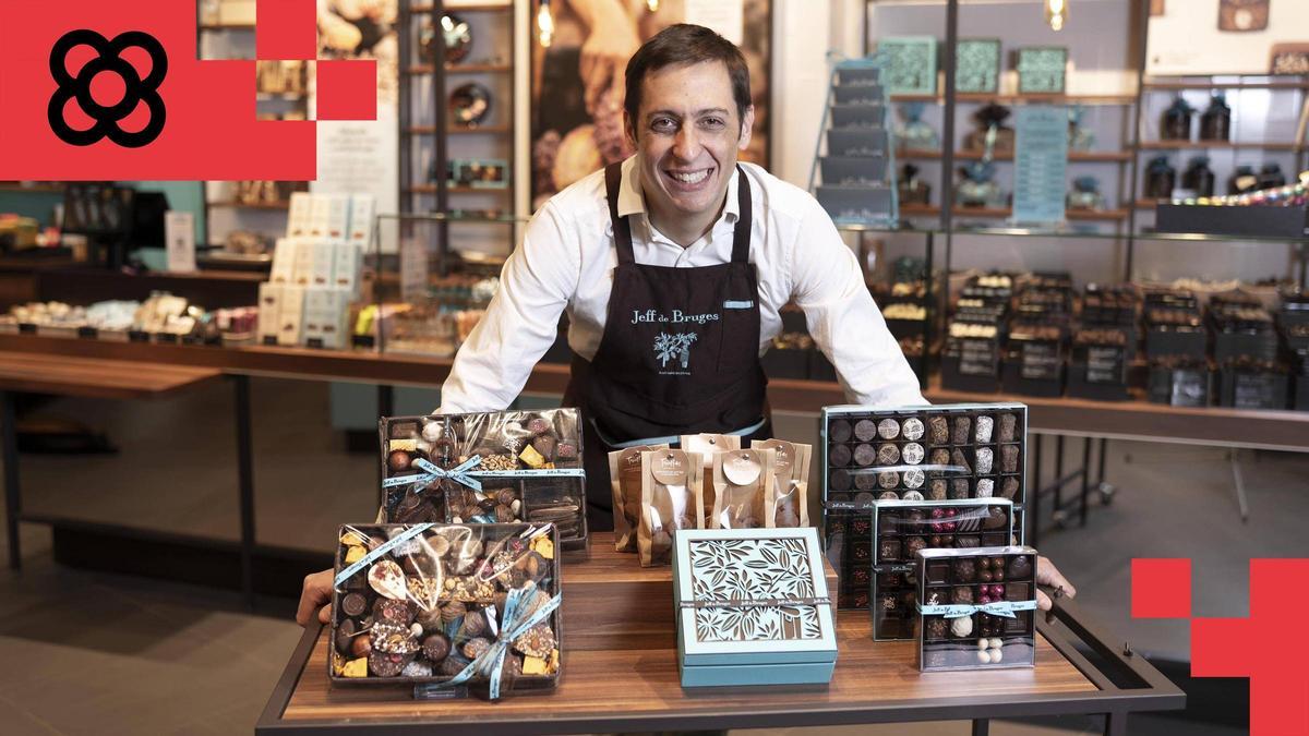 Romain Murigneux, al frente de la tienda de Jeff de Bruges en Barcelona.