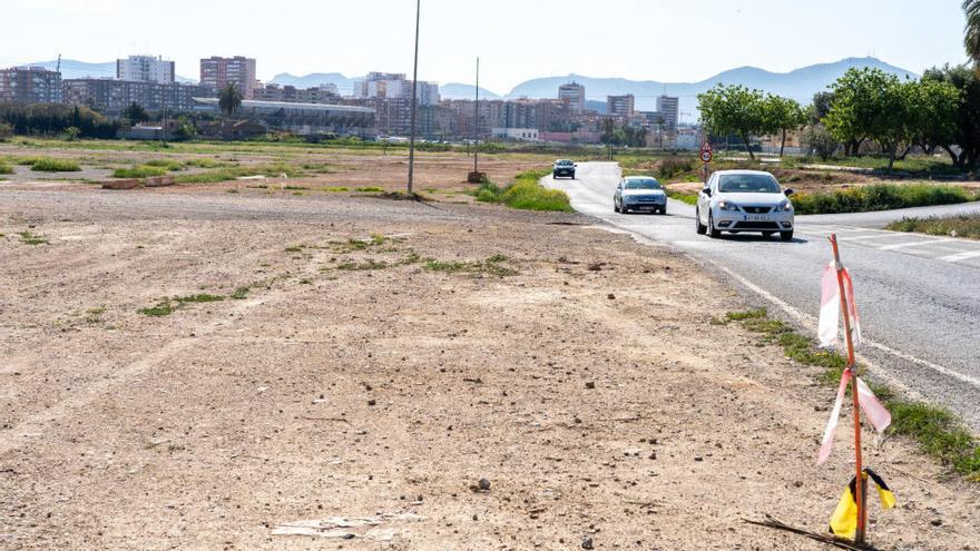 Avenida del Cantón, que conecta el Palacio de Deportes con el estadio Cartagonova.