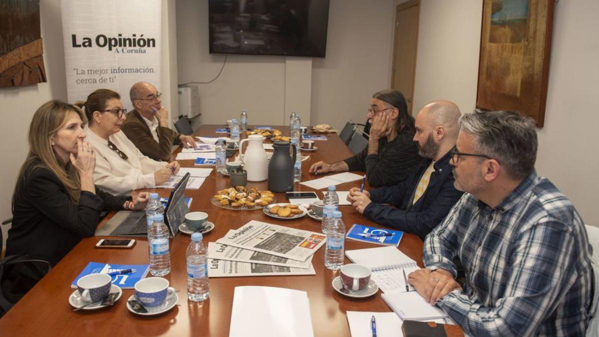 Reunión de parte del jurado hace unos días.