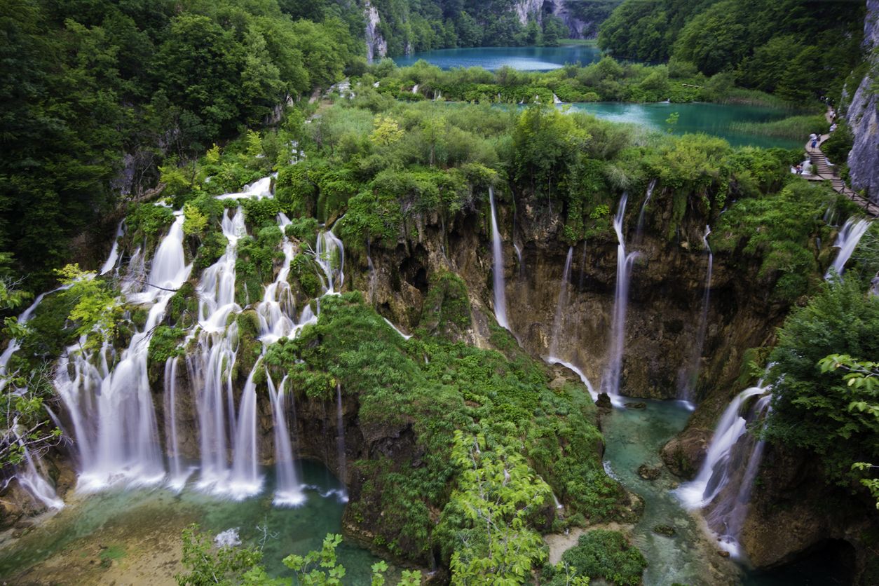 Los lagos de Plitvice son un espectáculo natural único.