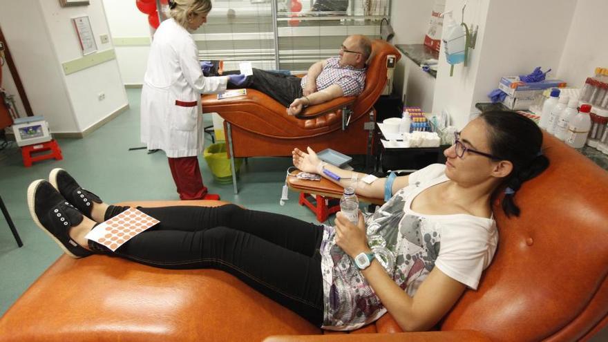 El Banc de Sang a l&#039;hospital Josep Trueta, ahir al matí · Aniol Resclosa