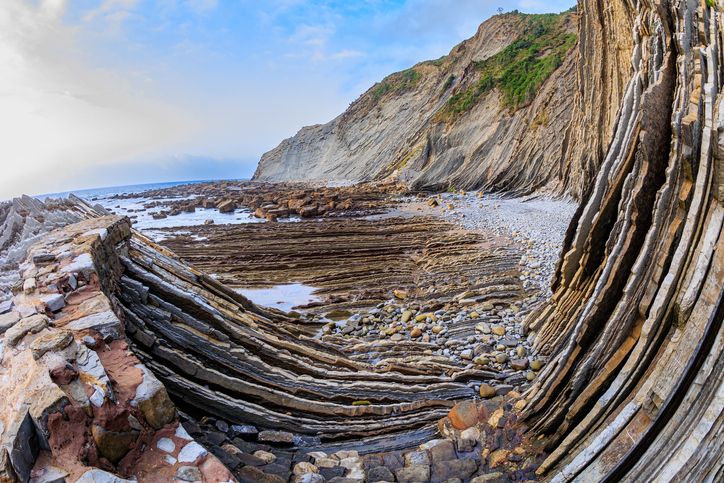 Prepara la cámara de fotos porques los paisajes del Flysch son espectaculares.