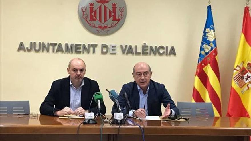 Eusebio Monzó y Alfonso Novo en la rueda de prensa de ayer.