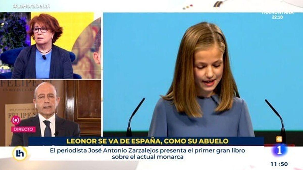 Rótulo princesa Leonor en &#039;La hora de La 1&#039;