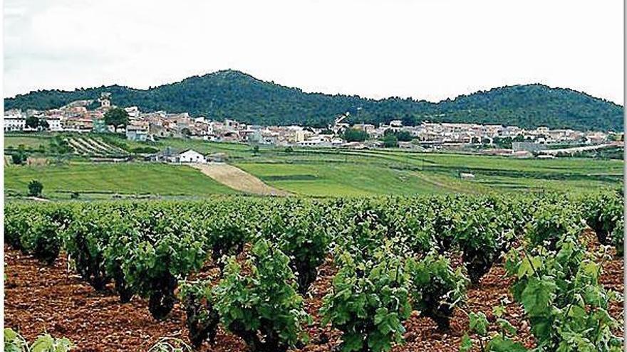 Panorámica de Sinarcas junto a sus cerros.