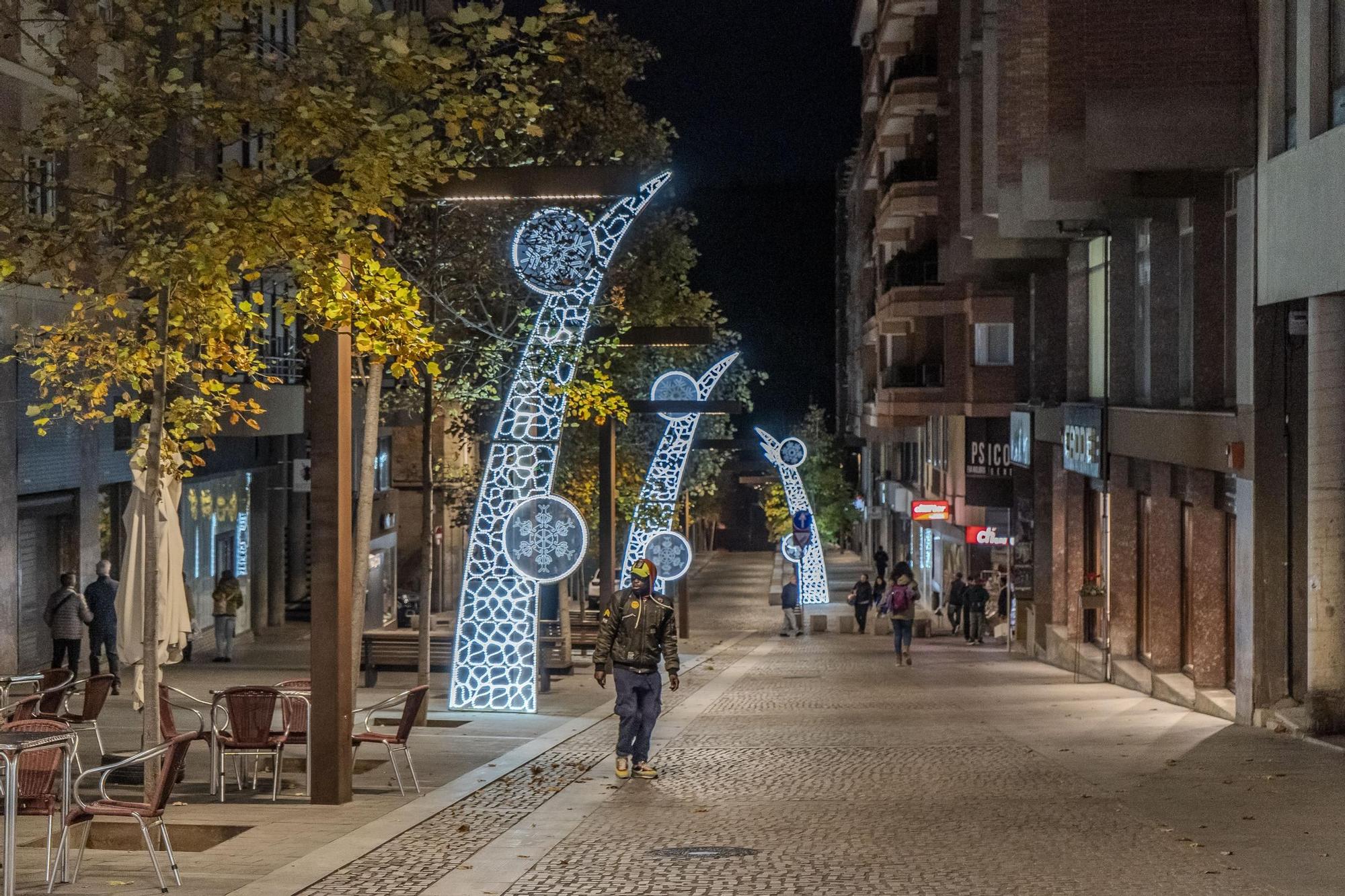 L'encesa de llums de Nadal de Manresa, en imatges