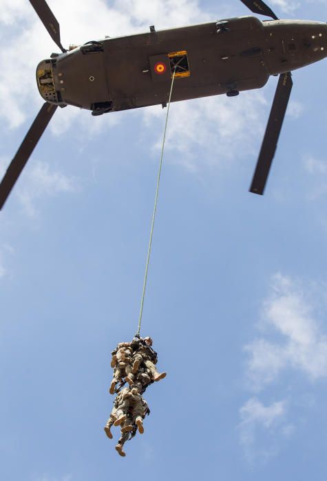 Mil soldados por tierra, mar y aire participan en simulacros de reconocimientos especiales, acciones de recuperación y captura de personal