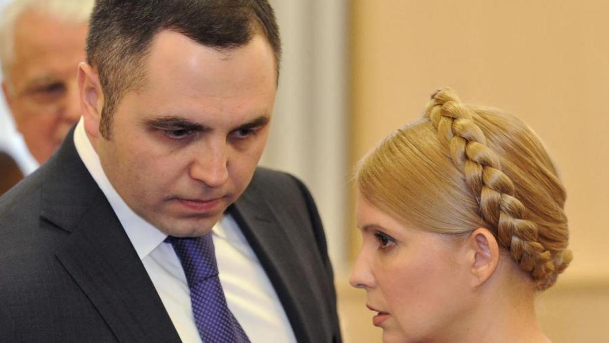 Andri Portnov, con la primera ministra Yulia Timoshenko en febrero de 2010.