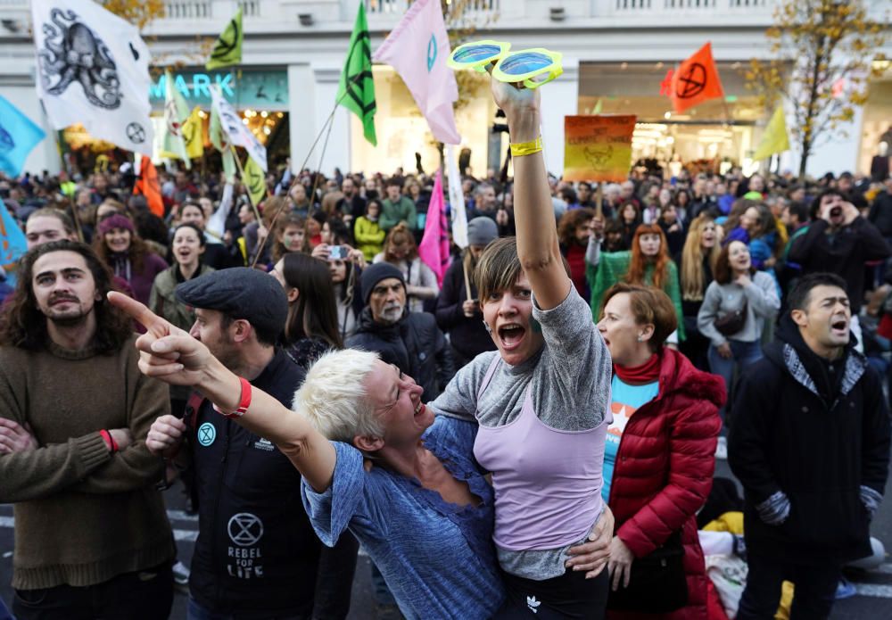 Protesta en Madrid contra el cambio climático