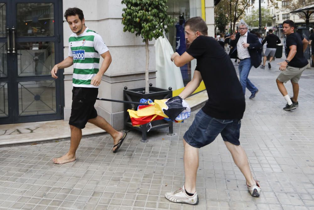 Una protesta ultra a València