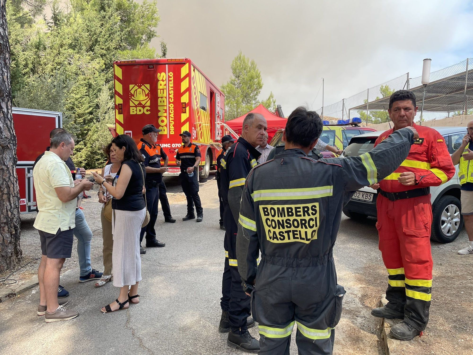 Espectaculares imágenes del incendio en Bejís