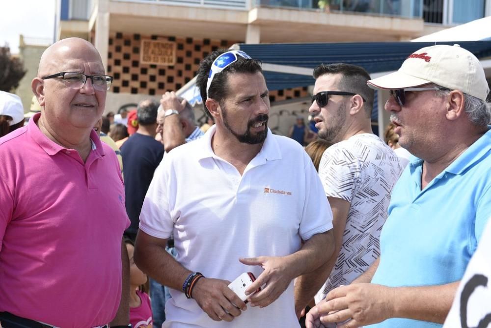 Protestas por el estado del Mar Menor en Los Nieto