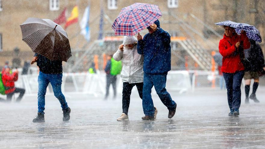 Aemet activa el miércoles cuatro alertas por lluvias intensas en Andalucía