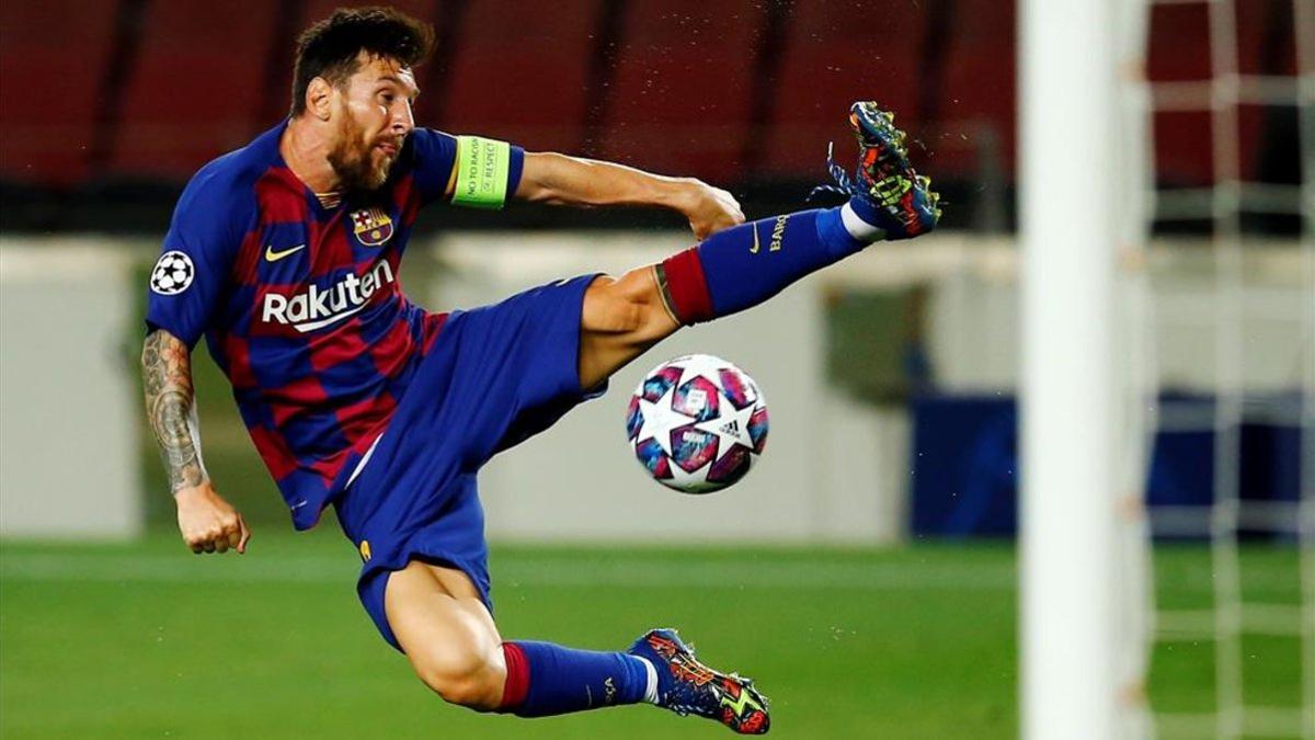 Messi marcó el camino del Barça a Lisboa