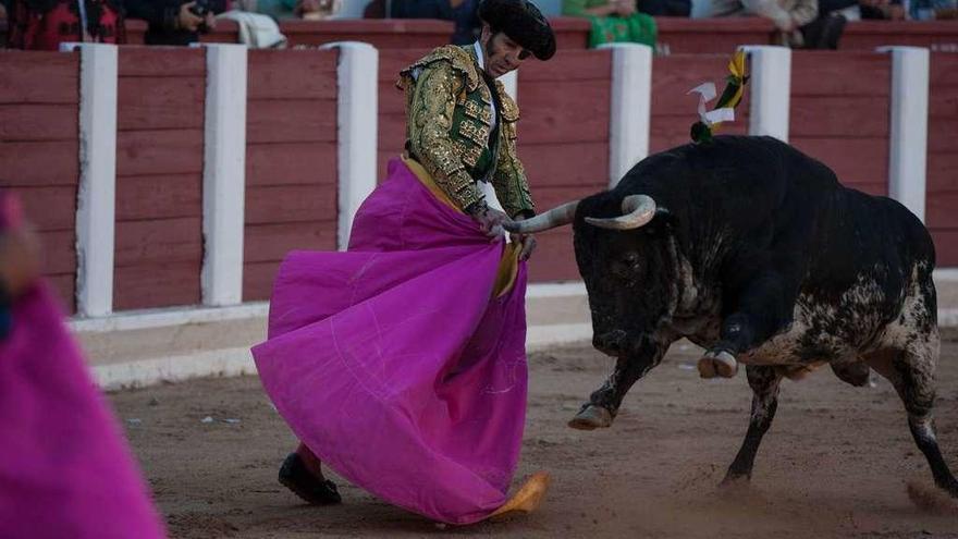 Padilla deja una media verónica al segundo de su lote.