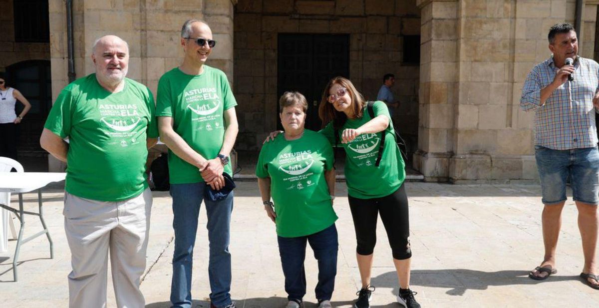 Por la izquierda, Javier Díaz, Juan Carlos Guerrero, María José Álvarez, Ana Suárez Guerra y Juan Bedia. | M. VILLAMUZA