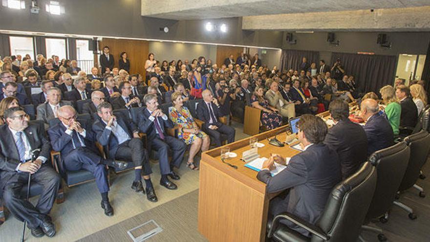 Imagen del salón de actos de la nueva sede ICALI inaugurada en pasado 4 de octubre.