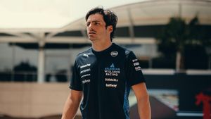 Carlos Sainz, en el circuito de Sakhir