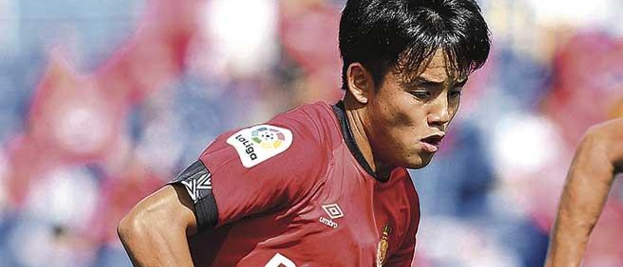 Kubo, jugador del Real Madrid  cedido este aÃ±o en el Mallorca.