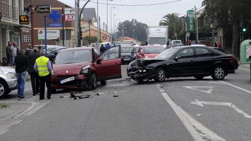 Vehículos implicados en el accidente de Vista Real. // Noé Parga