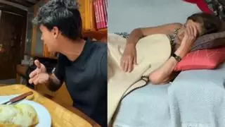 Una àvia esbronca el seu net influencer per parlar castellà i es fa viral: «Parla català, collons!»