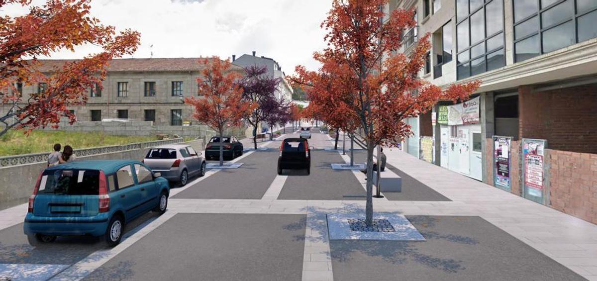 Proyecto de humanización de la calle Antonio Facorro en A Cañiza. | D.P.