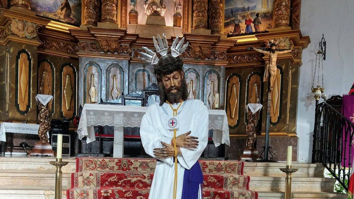 Imagen restaurada del Nazareno de Alburquerque.