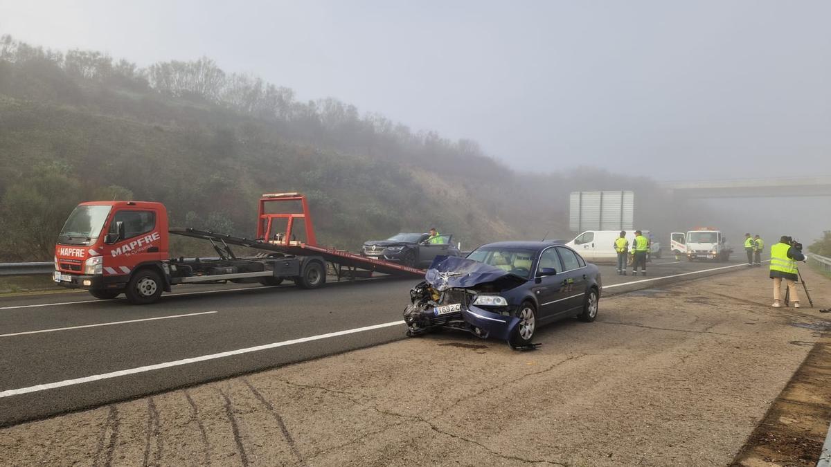 Imágenes del accidente ocurrido en Galisteo