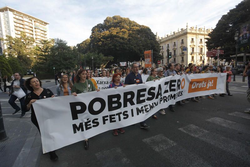 Manifestación de Pobresa Zero en València