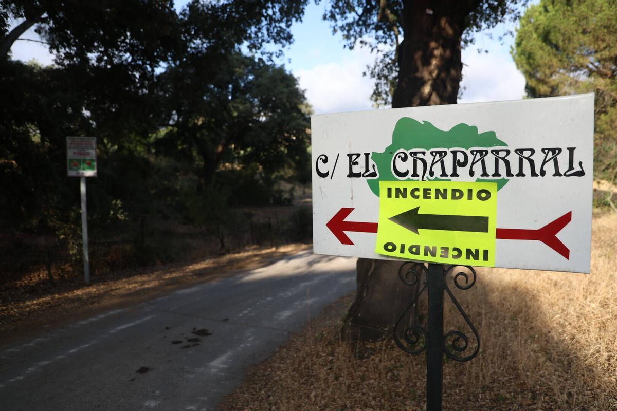 Incendio el chaparral - Las jaras , Córdoba, el día de después