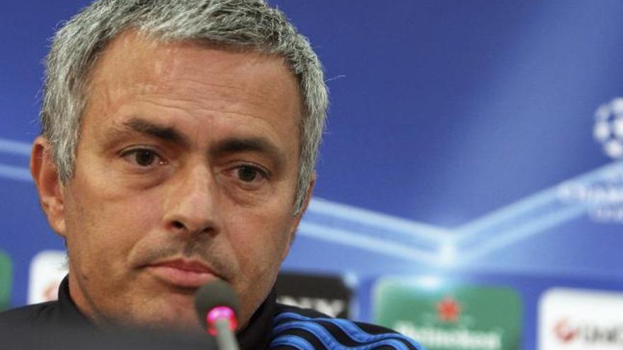 José Mourinho, en la rueda de prensa previa a un partido del Real Madrid en la Liga de Campeones. | reuters