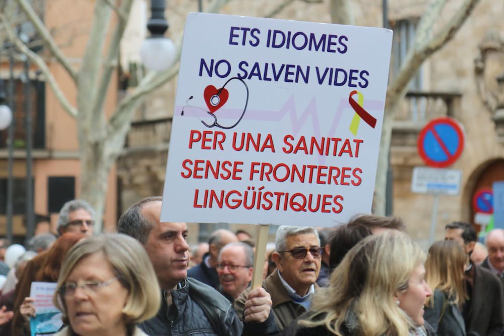 La plataforma 'Mos Movem' se moviliza contra el requisito del catalán en la sanidad pública balear