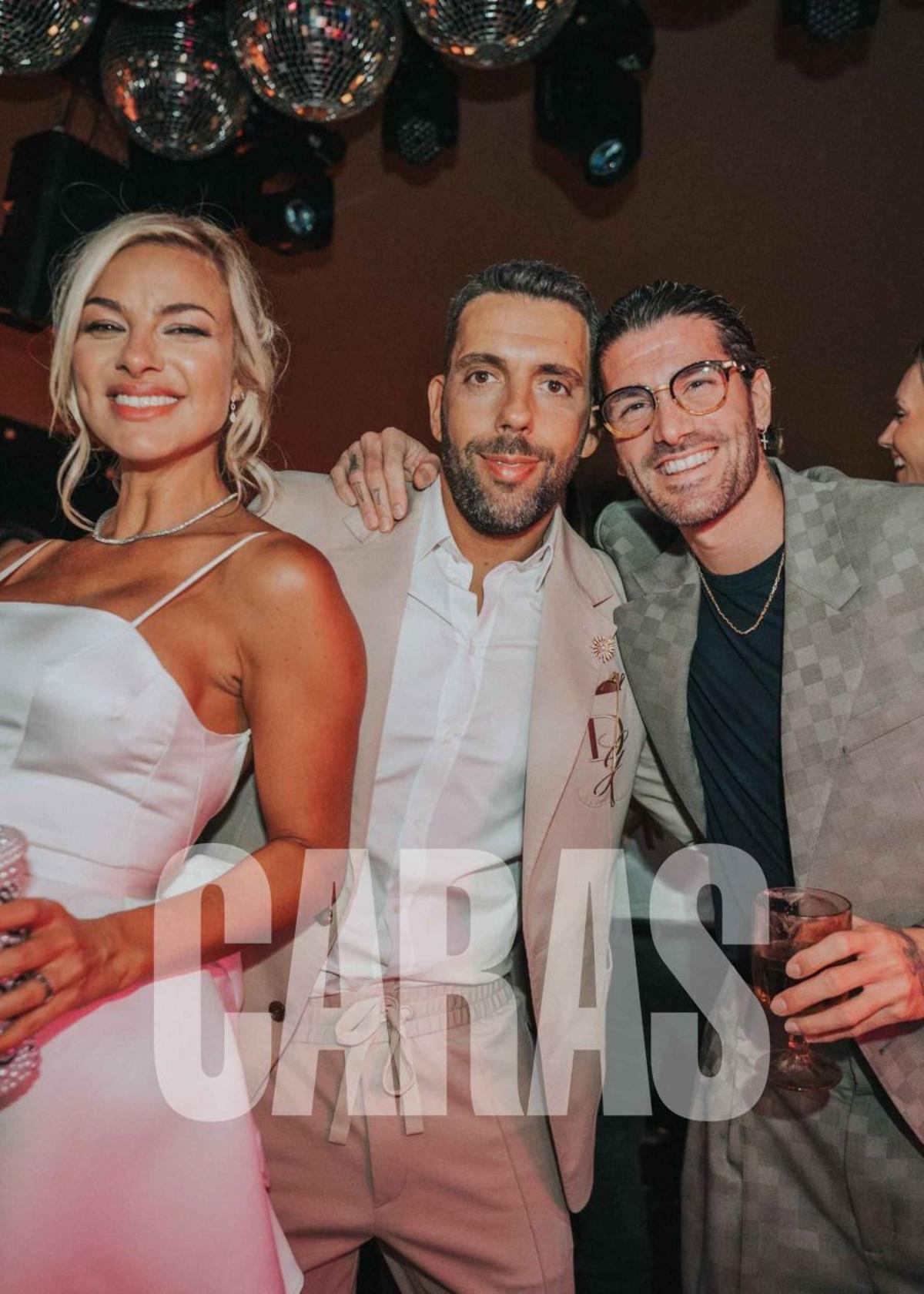 Rodrigo De Paul, en el casamiento de Agustín Jiménez y Alién Bechara