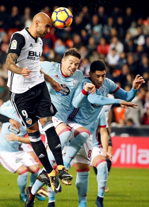 Las imágenes de la derrota del equipo celeste en Mestalla.