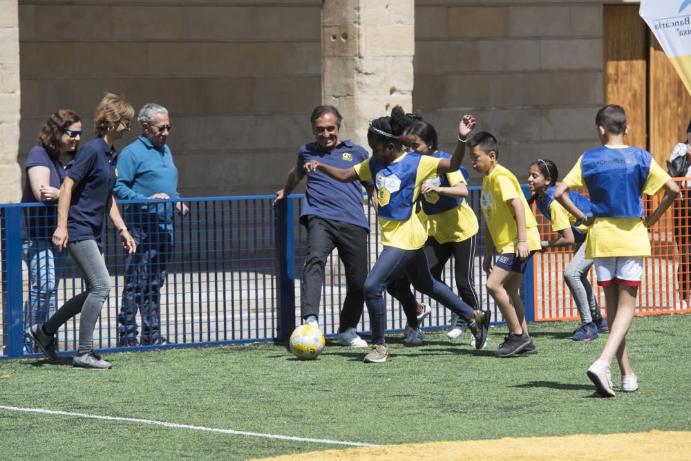 Diferents moments de la inauguració del Cruyff Cou