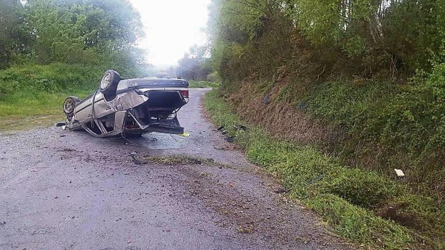 Estado en el que quedó el vehículo accidentado. // FdV